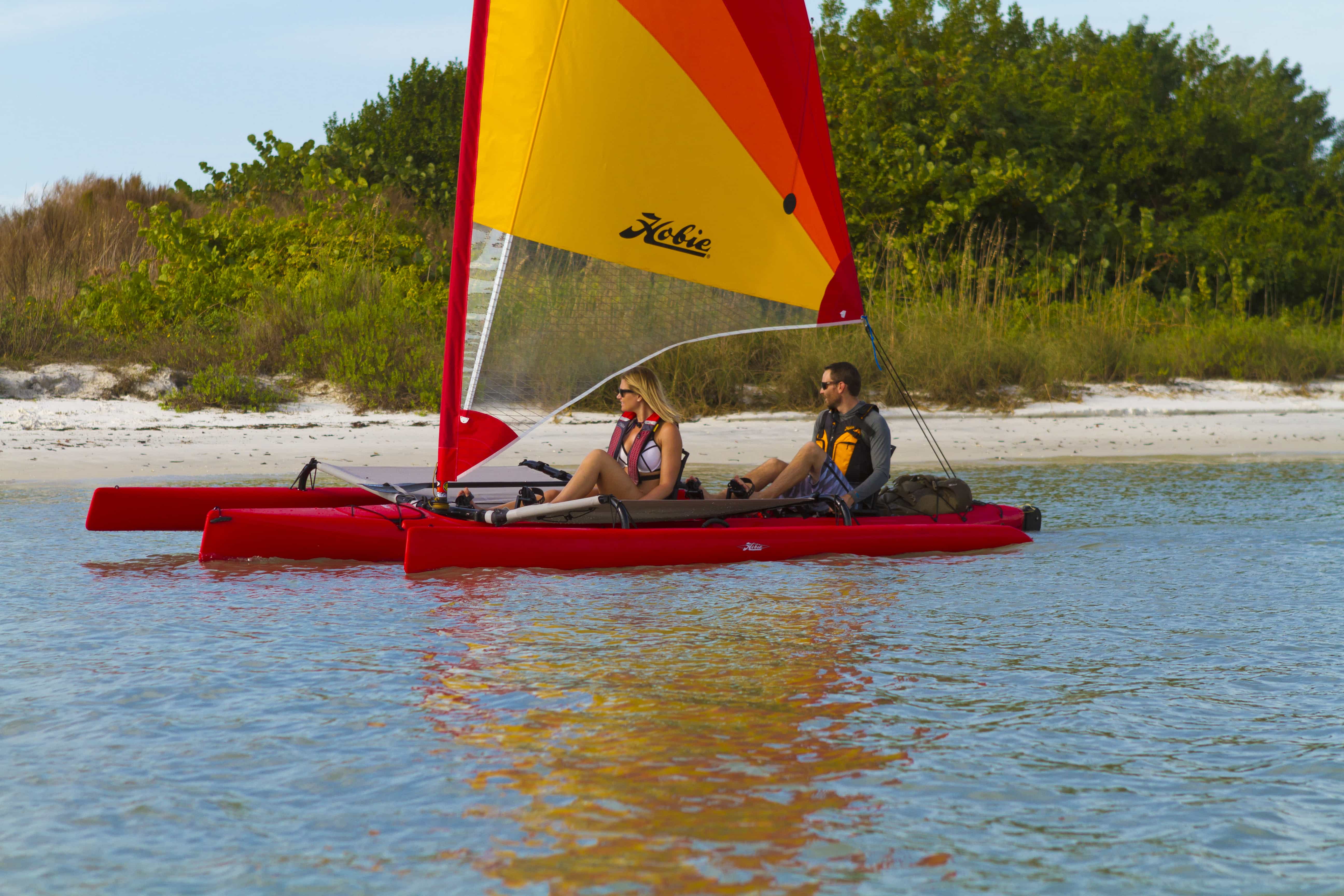 Une sortie en Tandem Island kayak double à voile, c’est facile et ludique